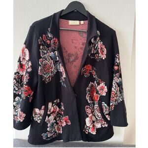 Anthropologie Moulinette Soeurs Floral Sweater Jacket – Size Large